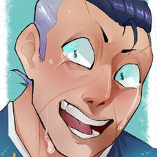 PFP of Okuyasu Nijimura smiling widely through tears. Aka. Crying. Like my username. Get it?